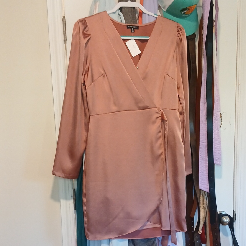 Blu Pepper Blush Long Sleeve Dress